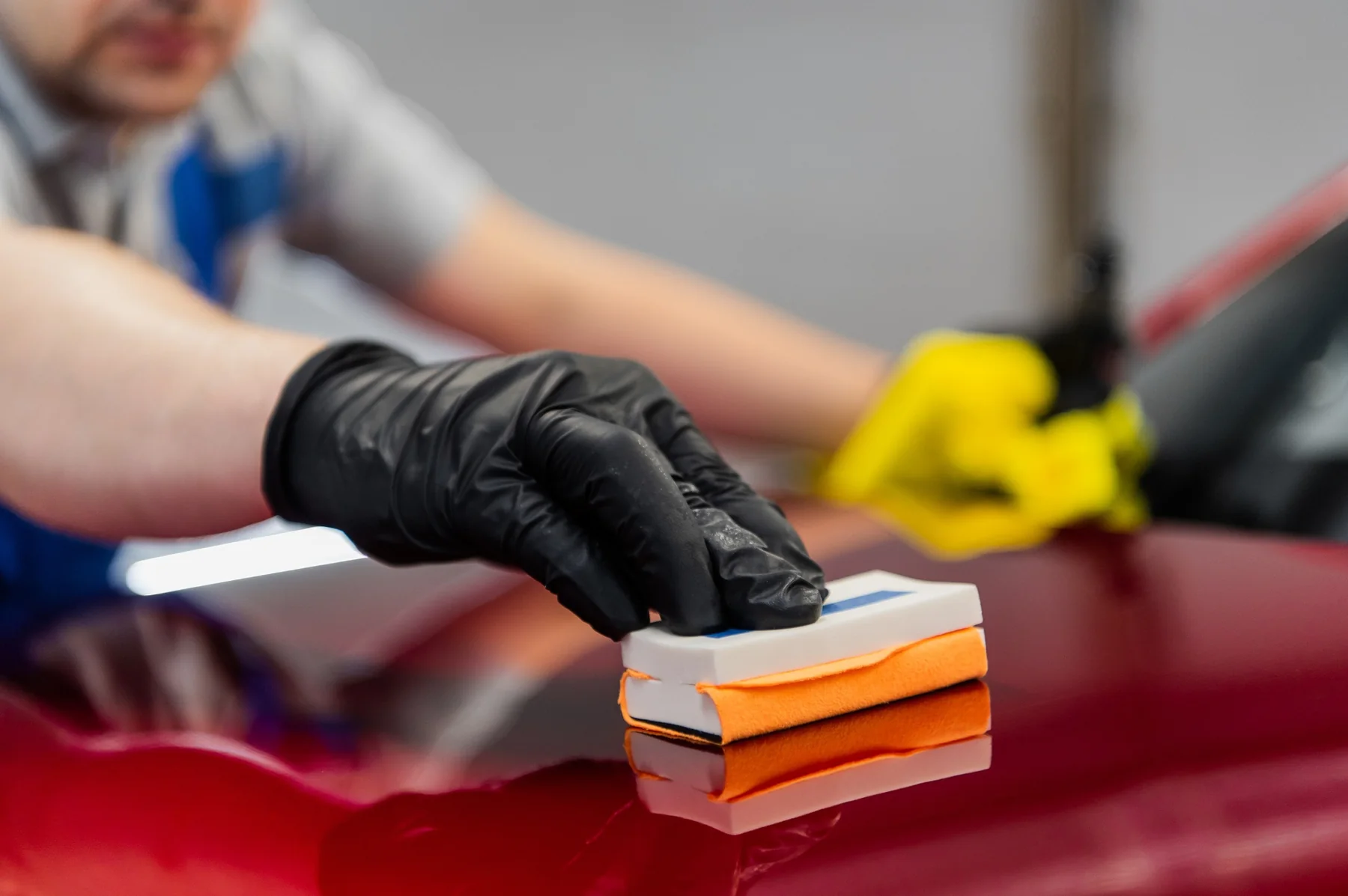 Ceramic coating application